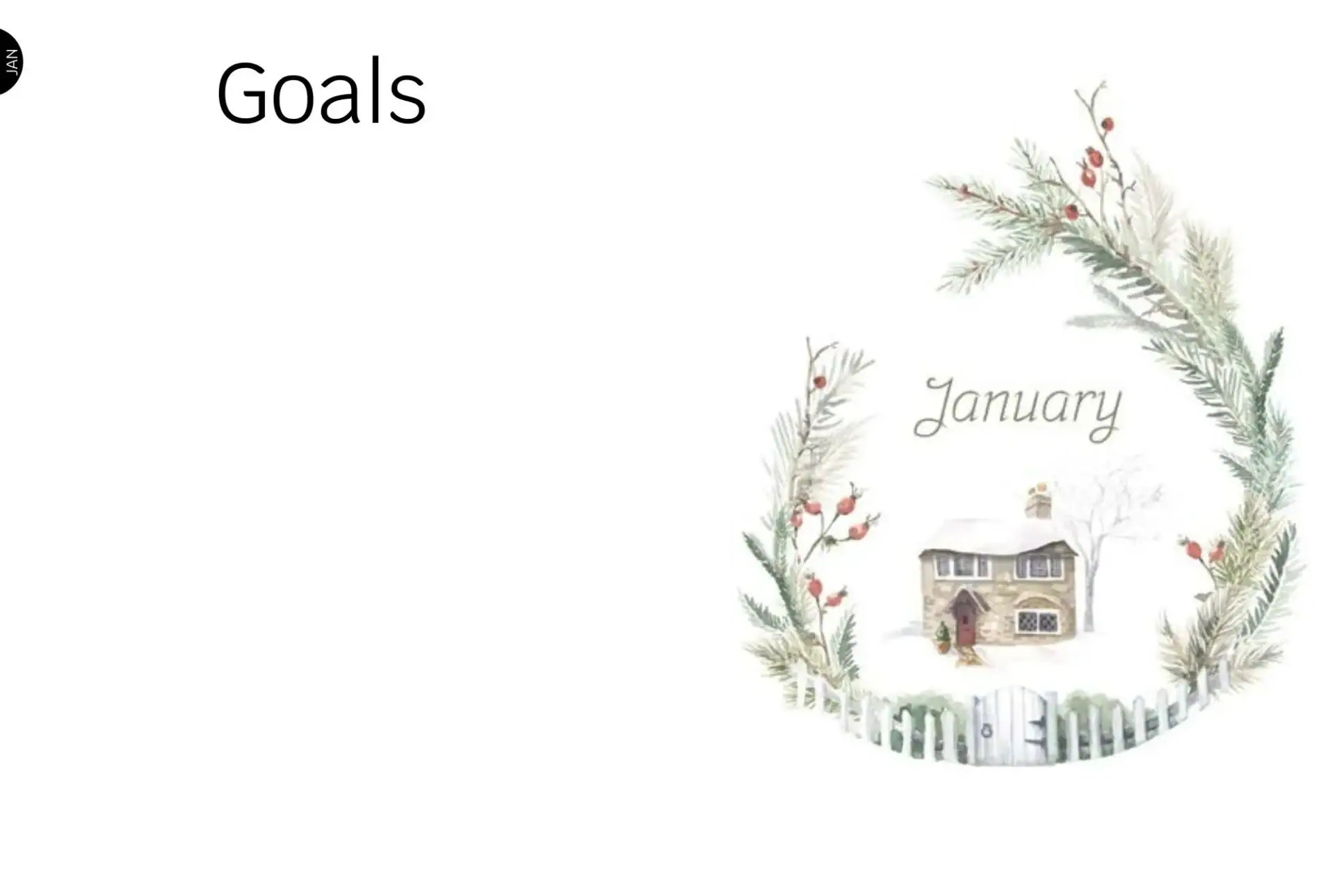 2026 Digital Classic Weekly Planner January goals