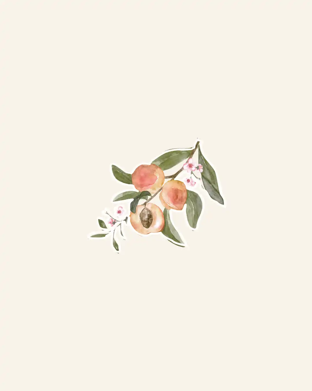 Peaches Sticker