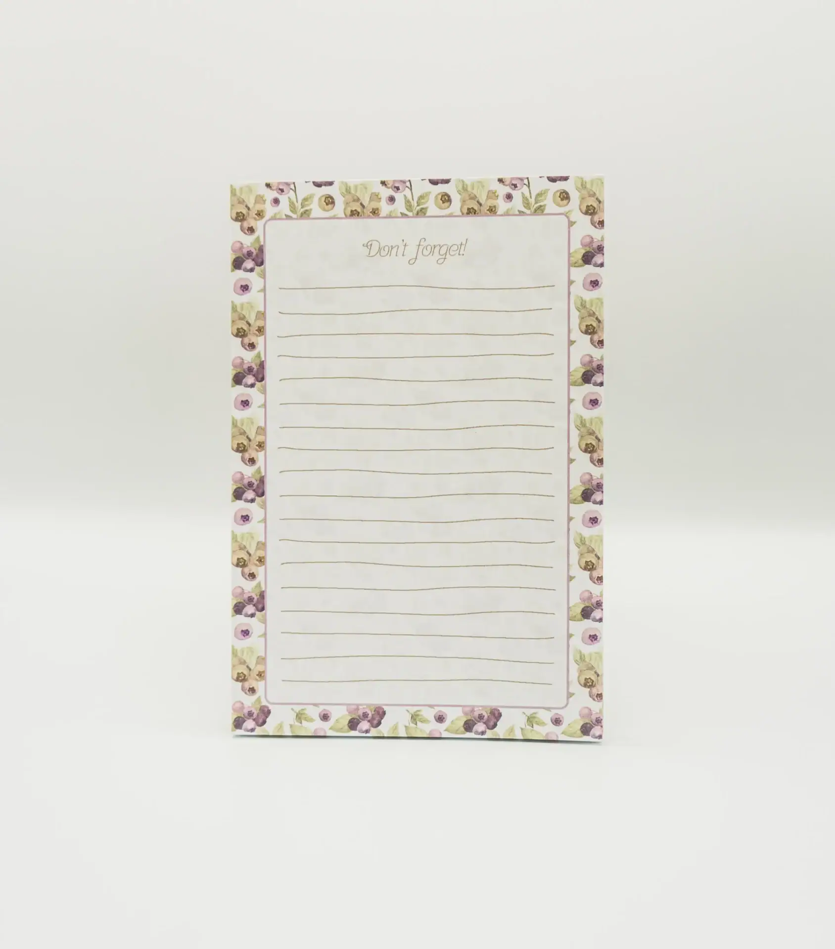 Classic "Don't Forget" Notepad standing