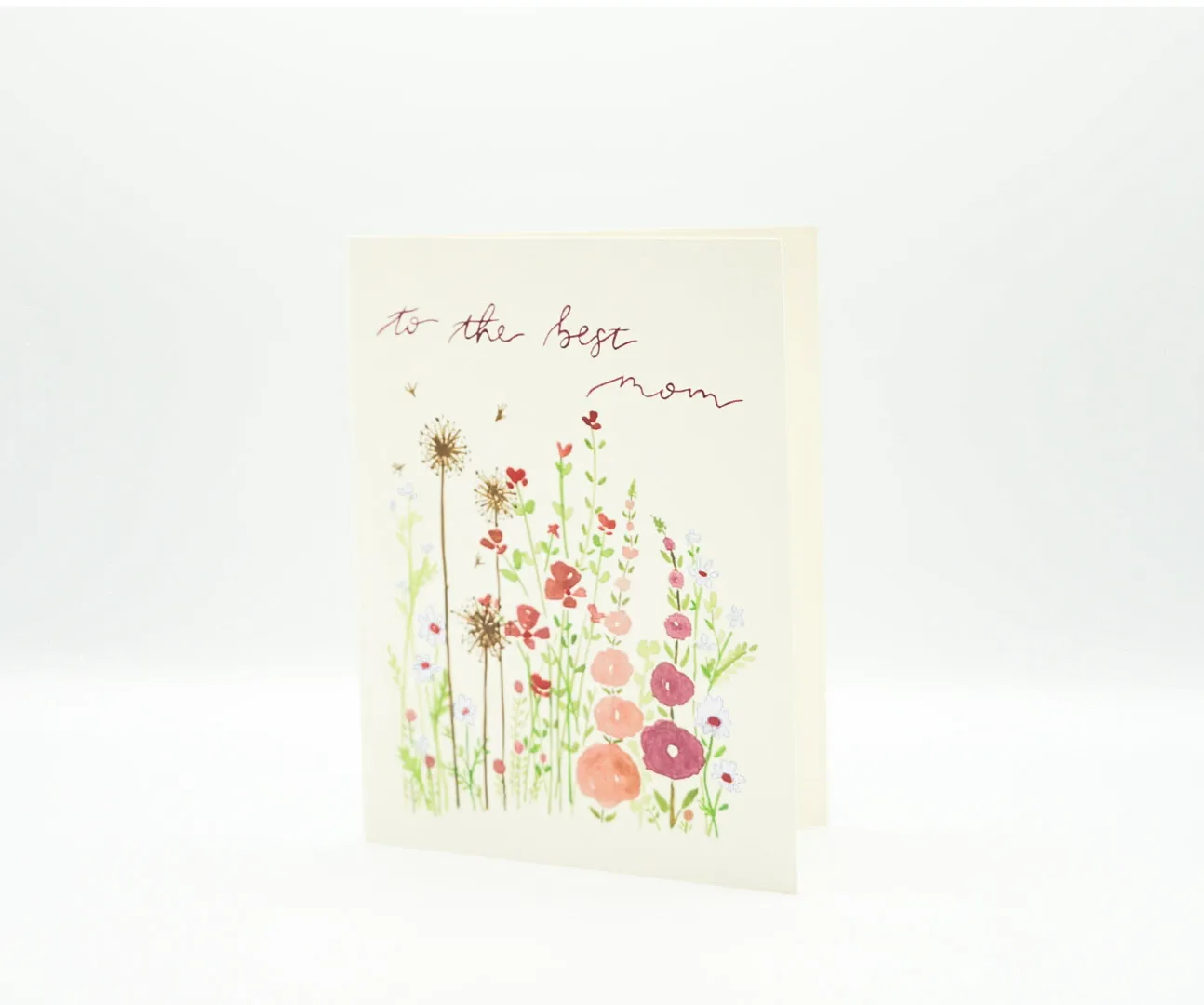 The Best Mom Watercolor Card
