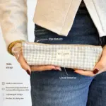 DE LA MUR Vison Pouch info