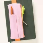 Designworks Book Band Pen Pouch Pink and orange lifestyle